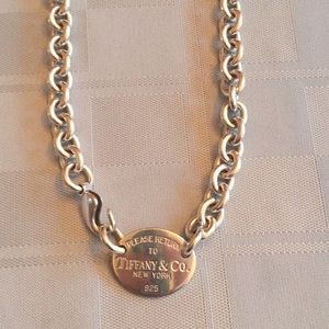 Return to Tiffany Oval Tag Necklace